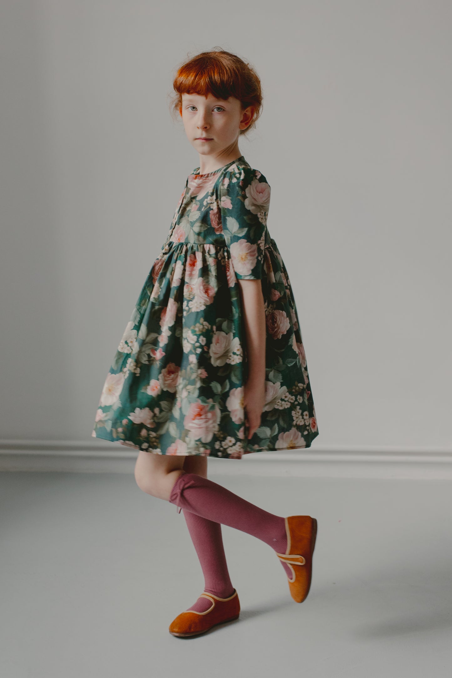 Laura Mini Zielone Kwiaty