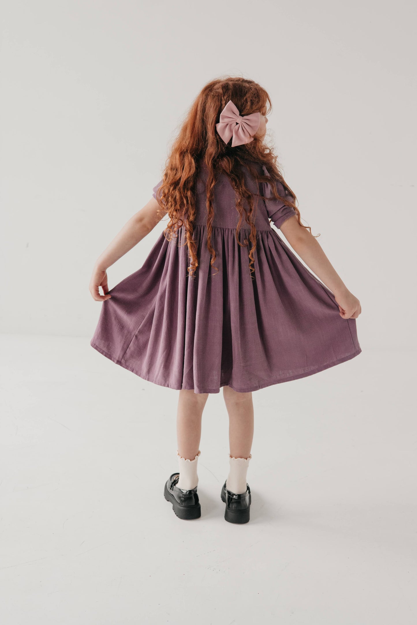 Sukienka dziecięca Laura mini wiskoza z lnem