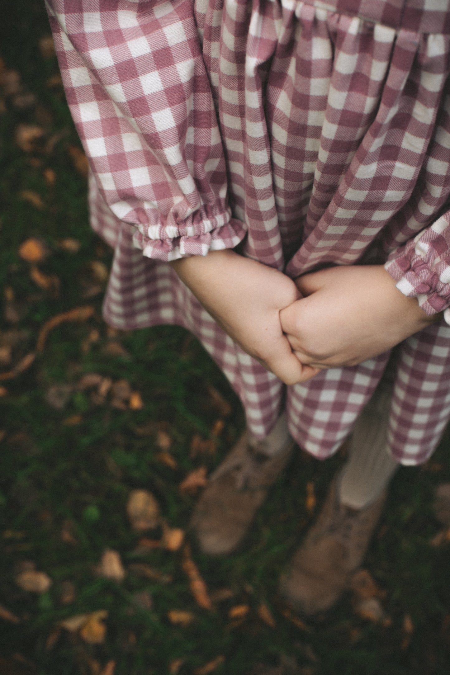 Laura mini zimowa różowa kratka