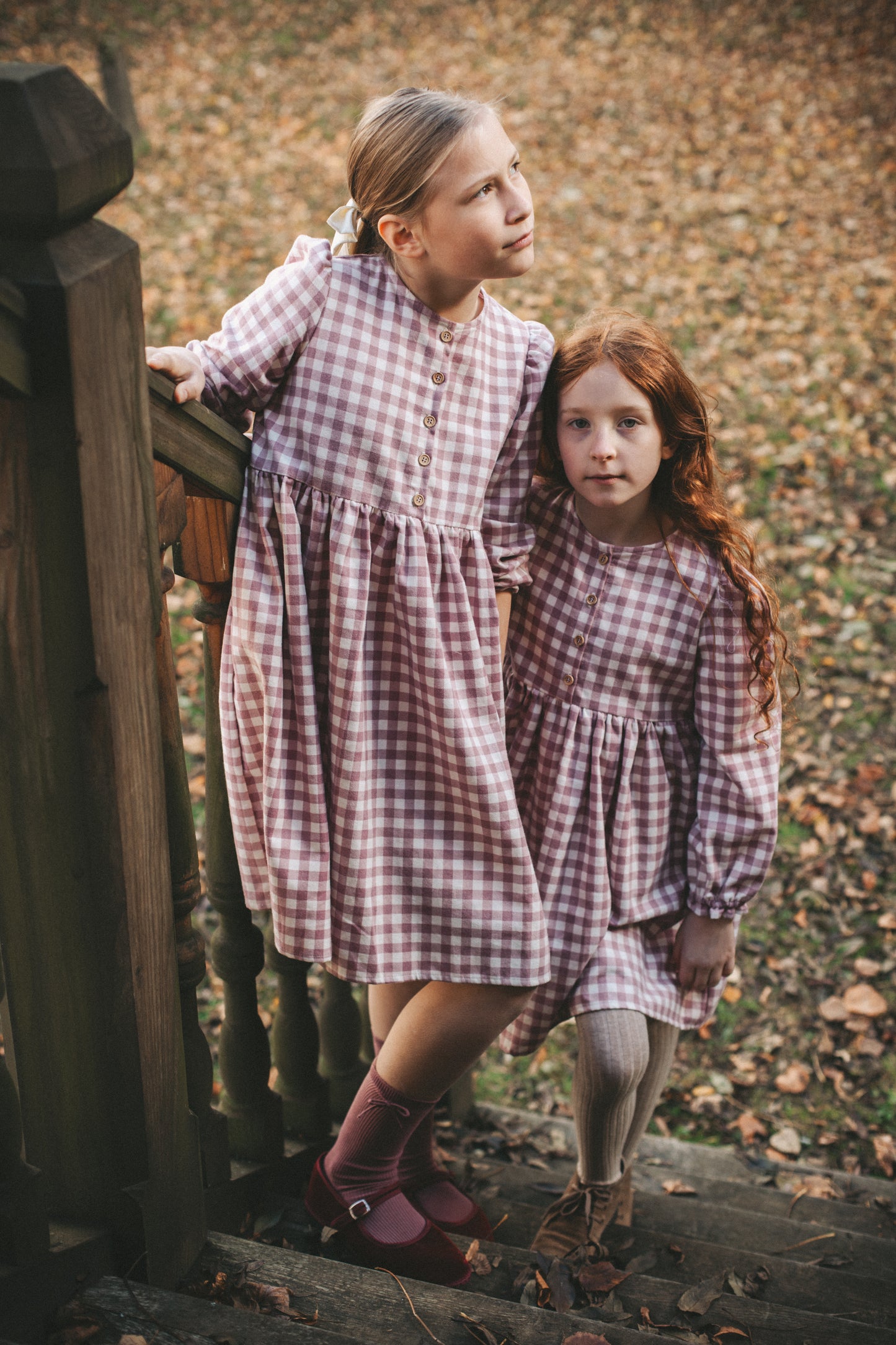 Laura mini zimowa różowa kratka