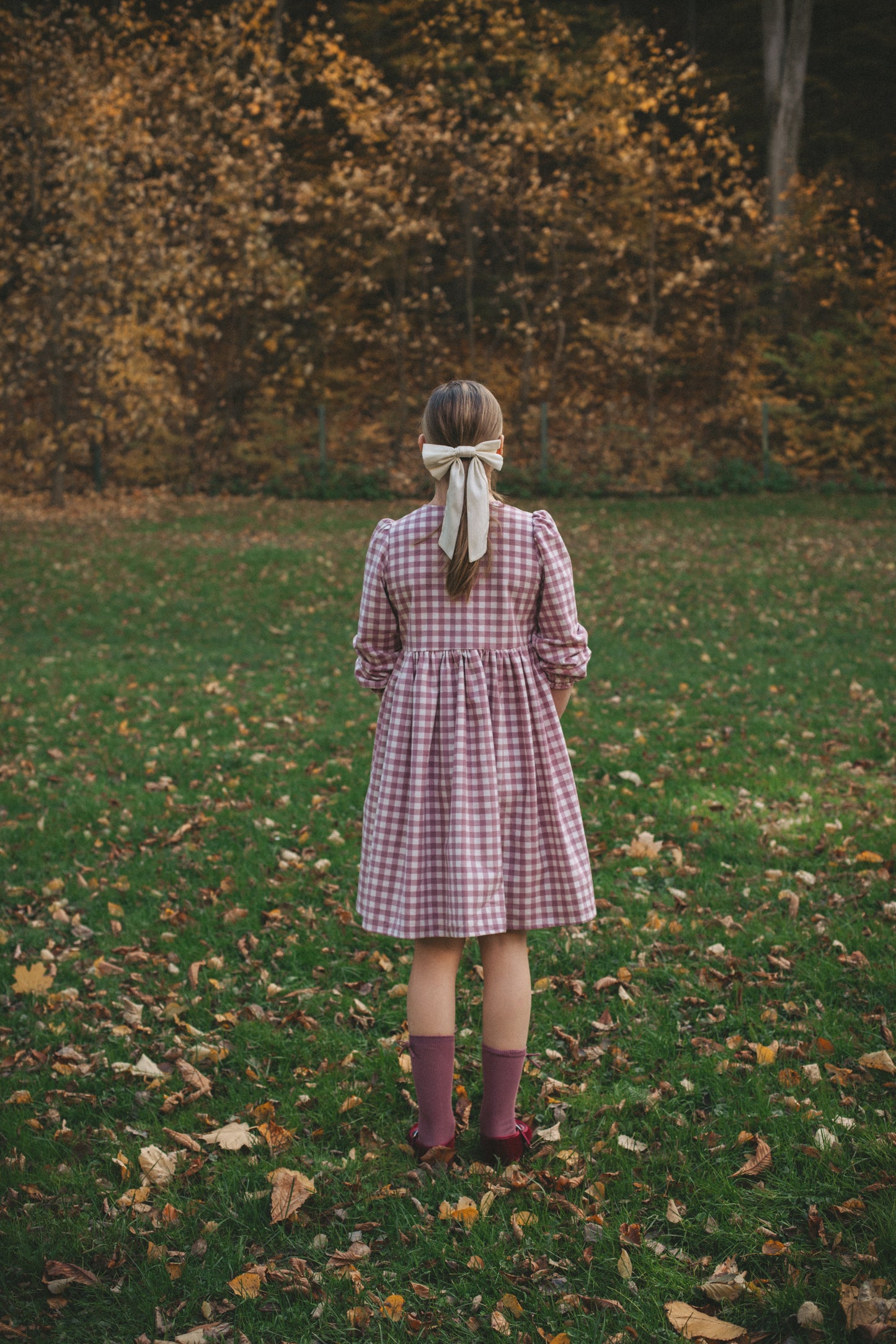 Laura mini zimowa różowa kratka