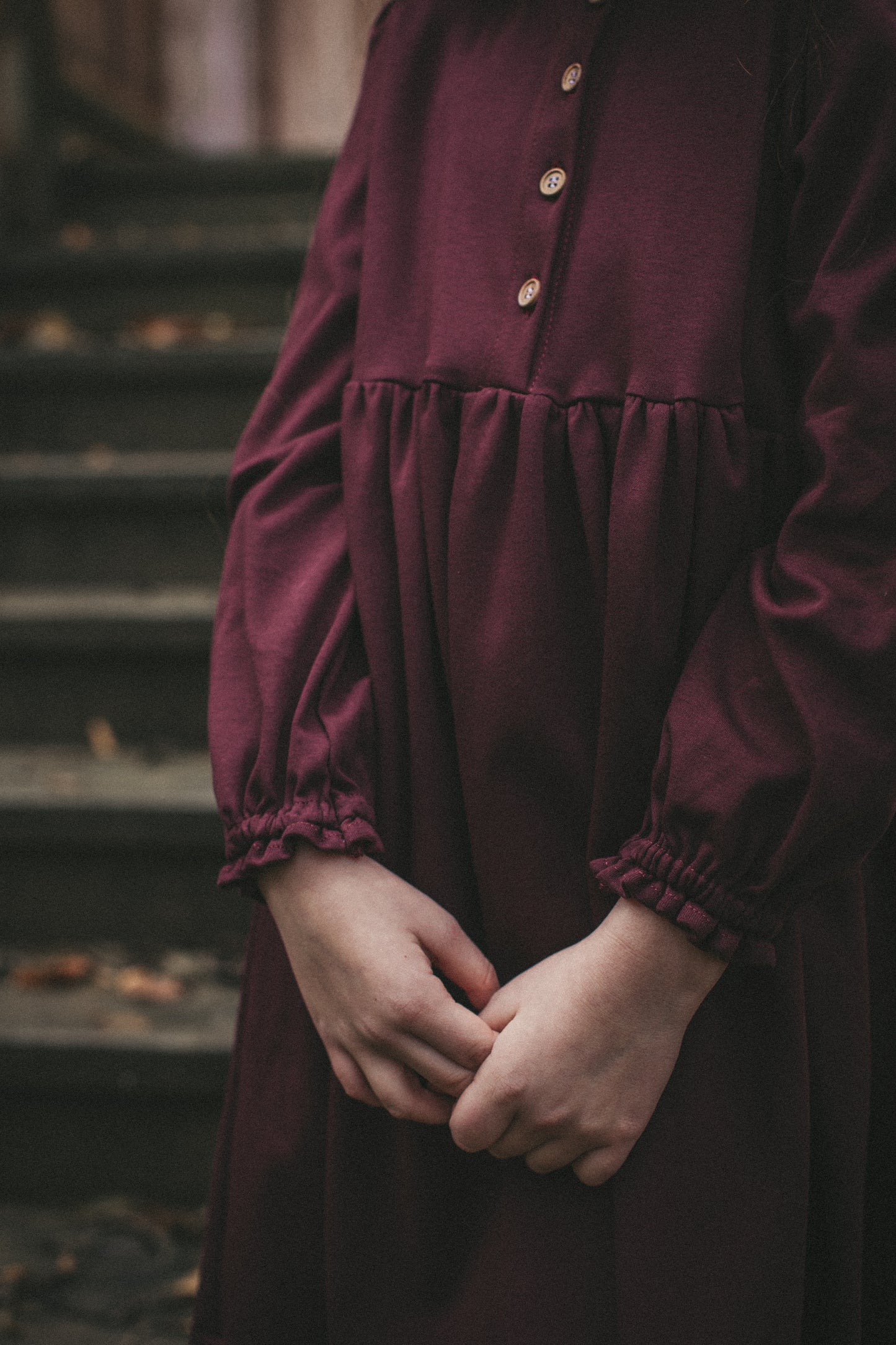 Laura mini dzianina ciemna wiśnia