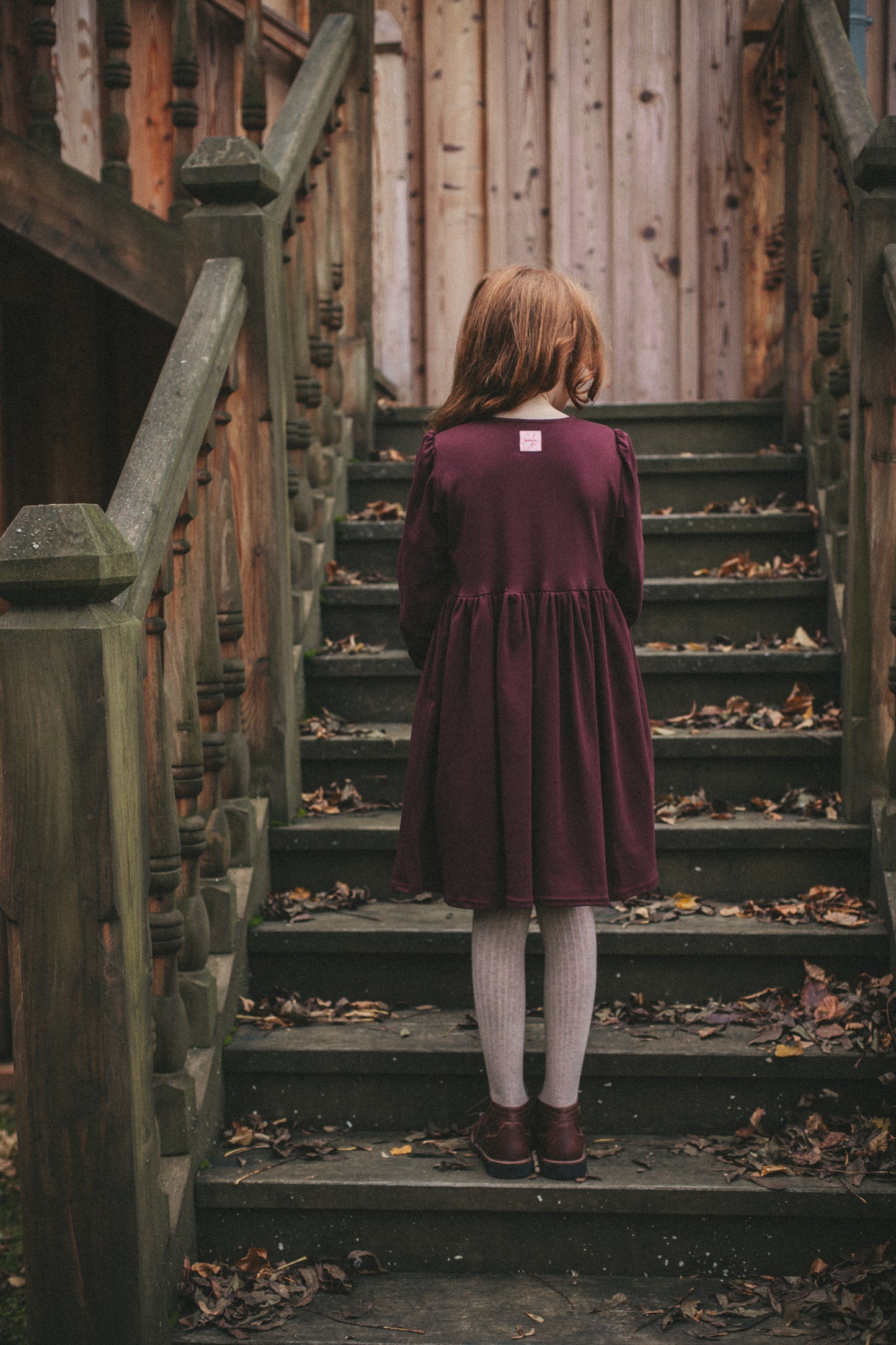 Laura mini dzianina ciemna wiśnia