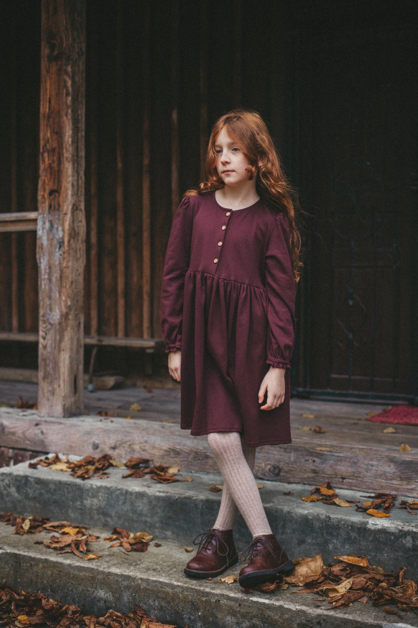 Laura mini dzianina ciemna wiśnia