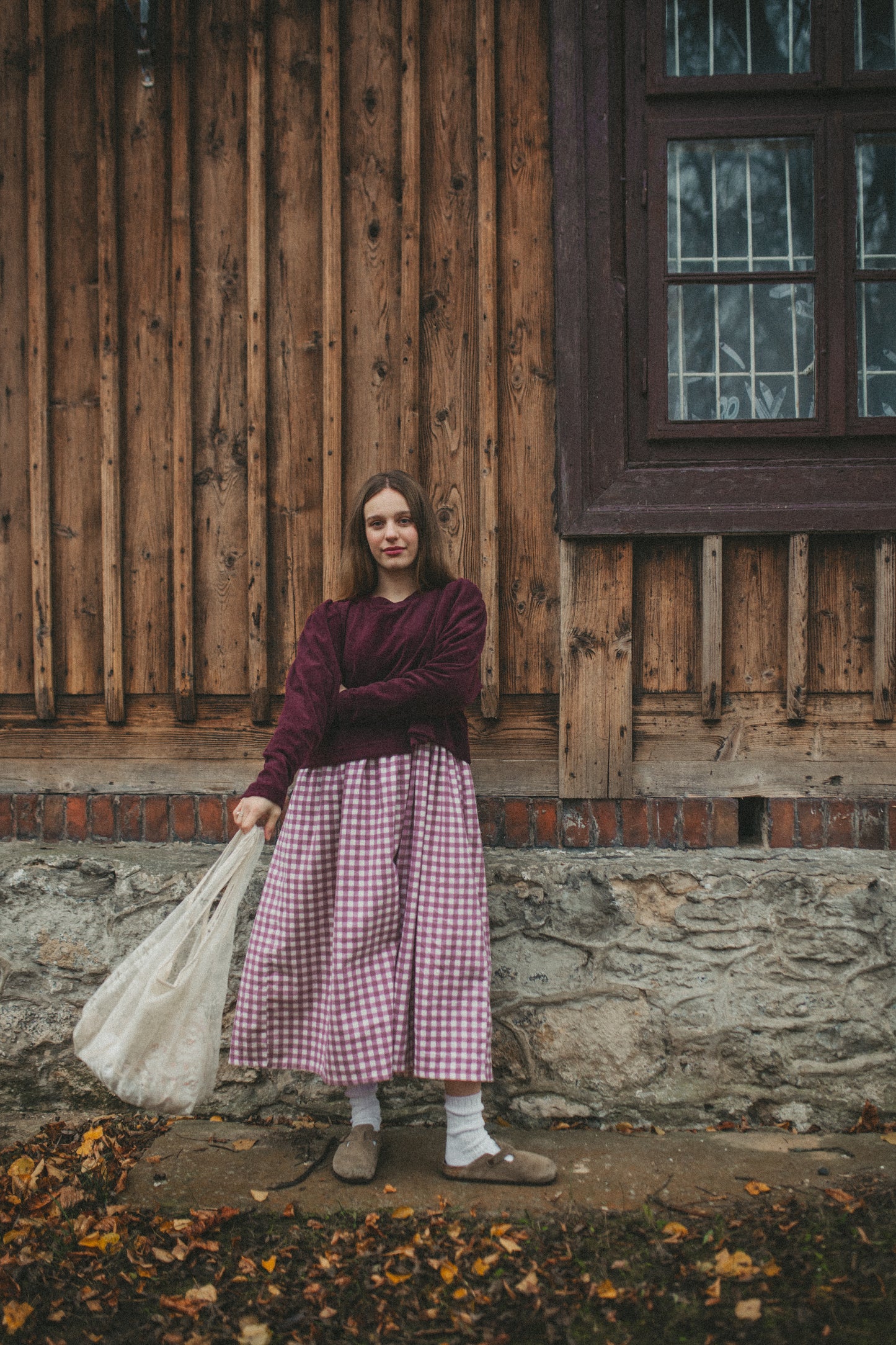 Sonia świąteczny bordowy