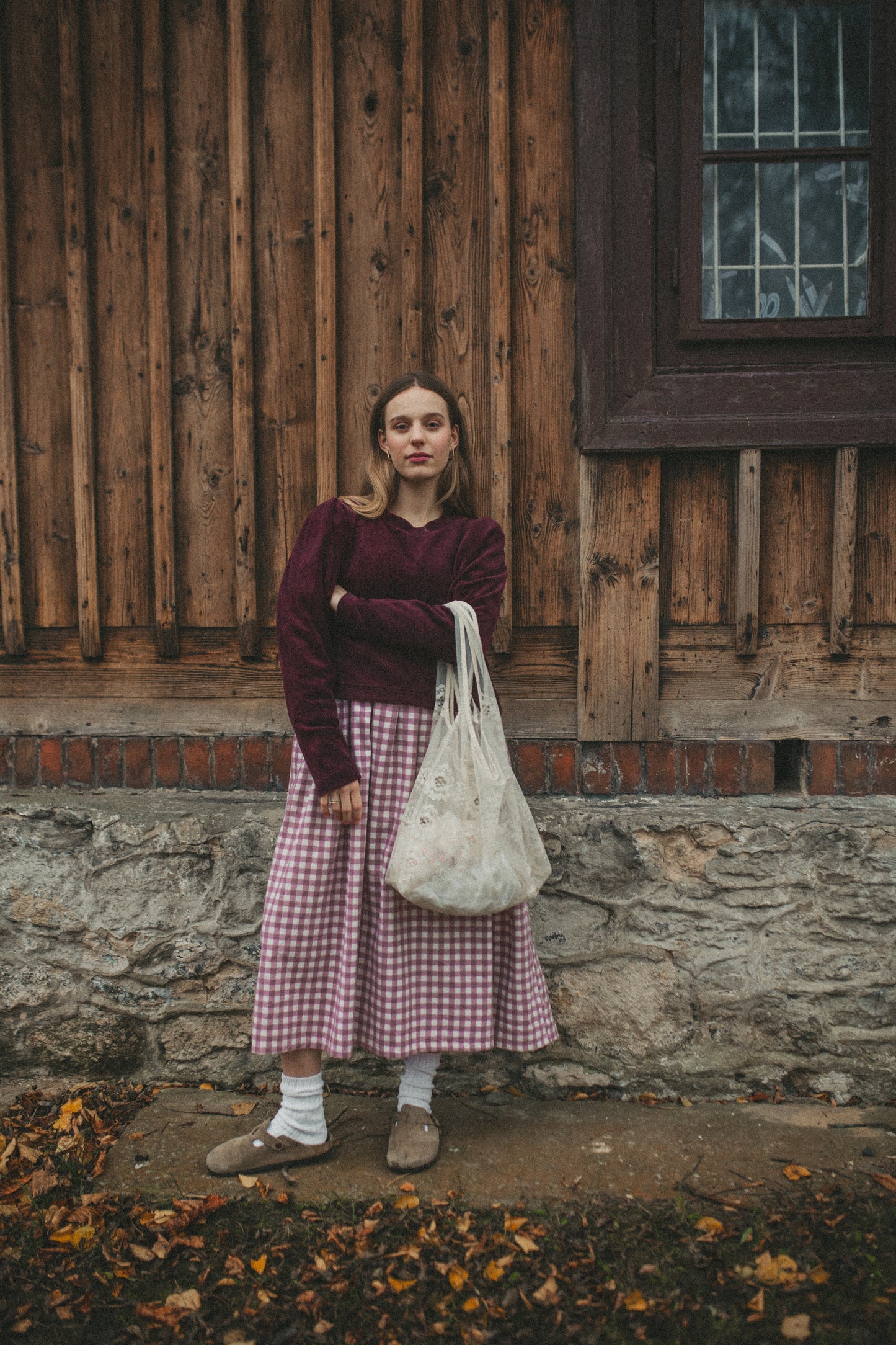 Sonia świąteczny bordowy