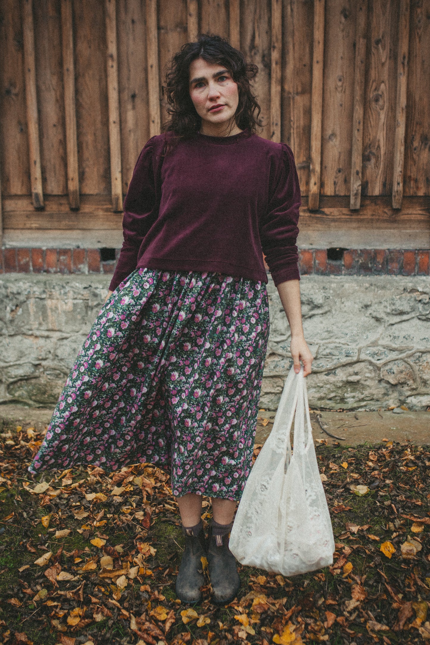 Sonia świąteczny bordowy