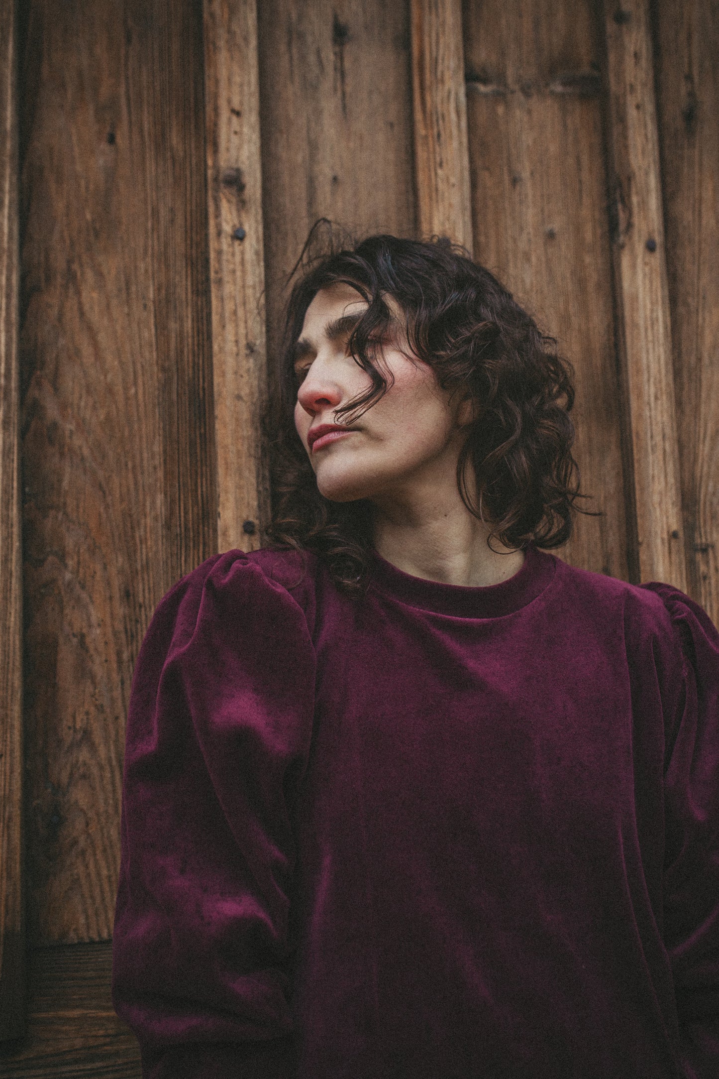 Sonia świąteczny bordowy