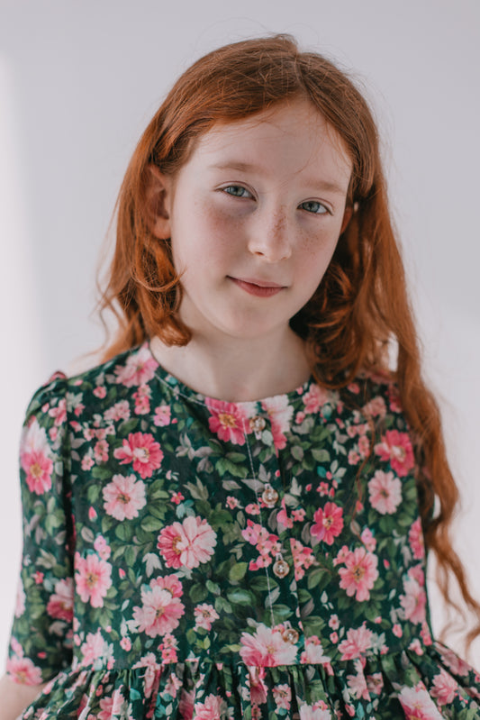 LAURA Mini Wiosenne Zielone Kwiaty