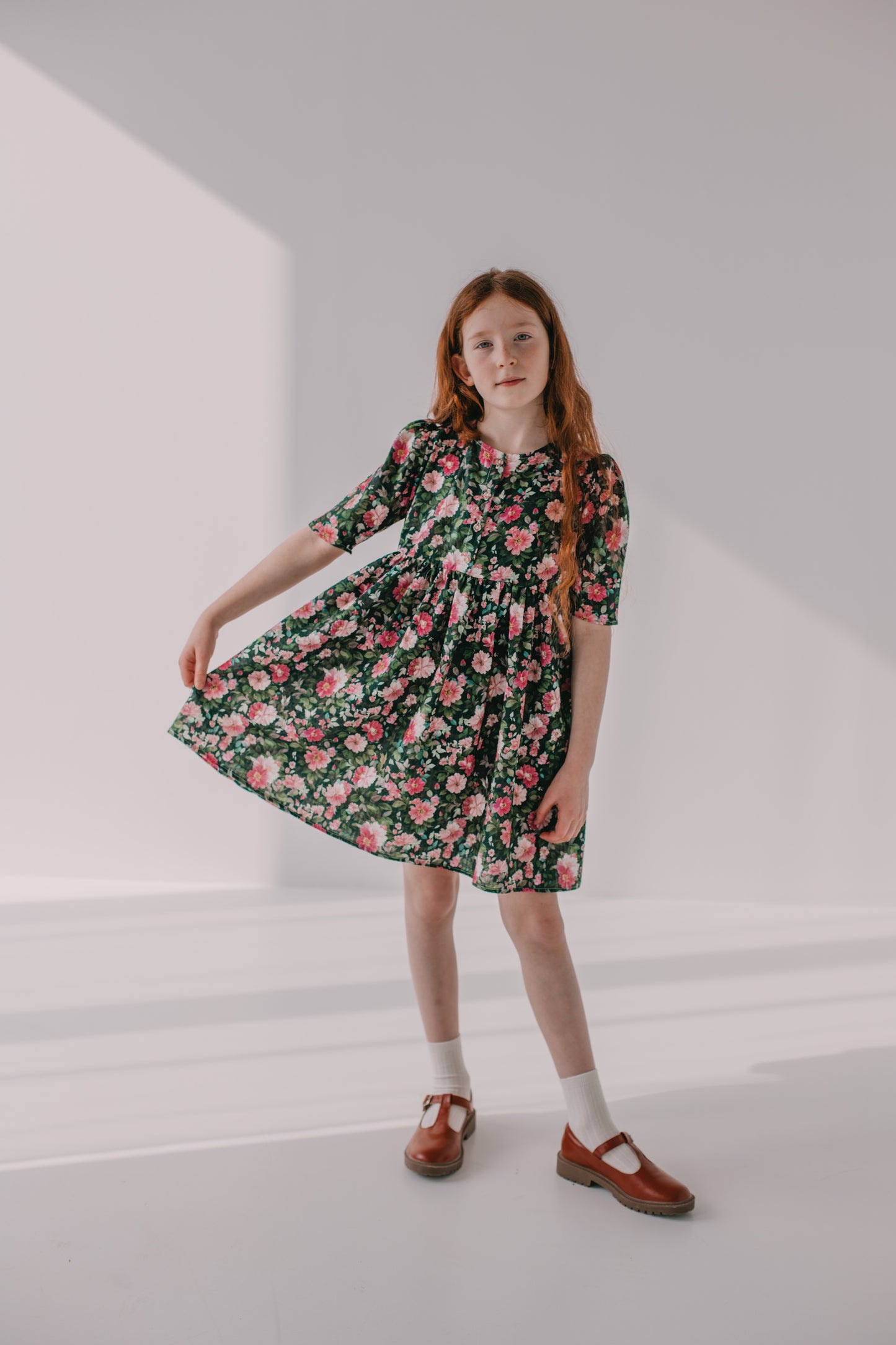 LAURA Mini Wiosenne Zielone Kwiaty