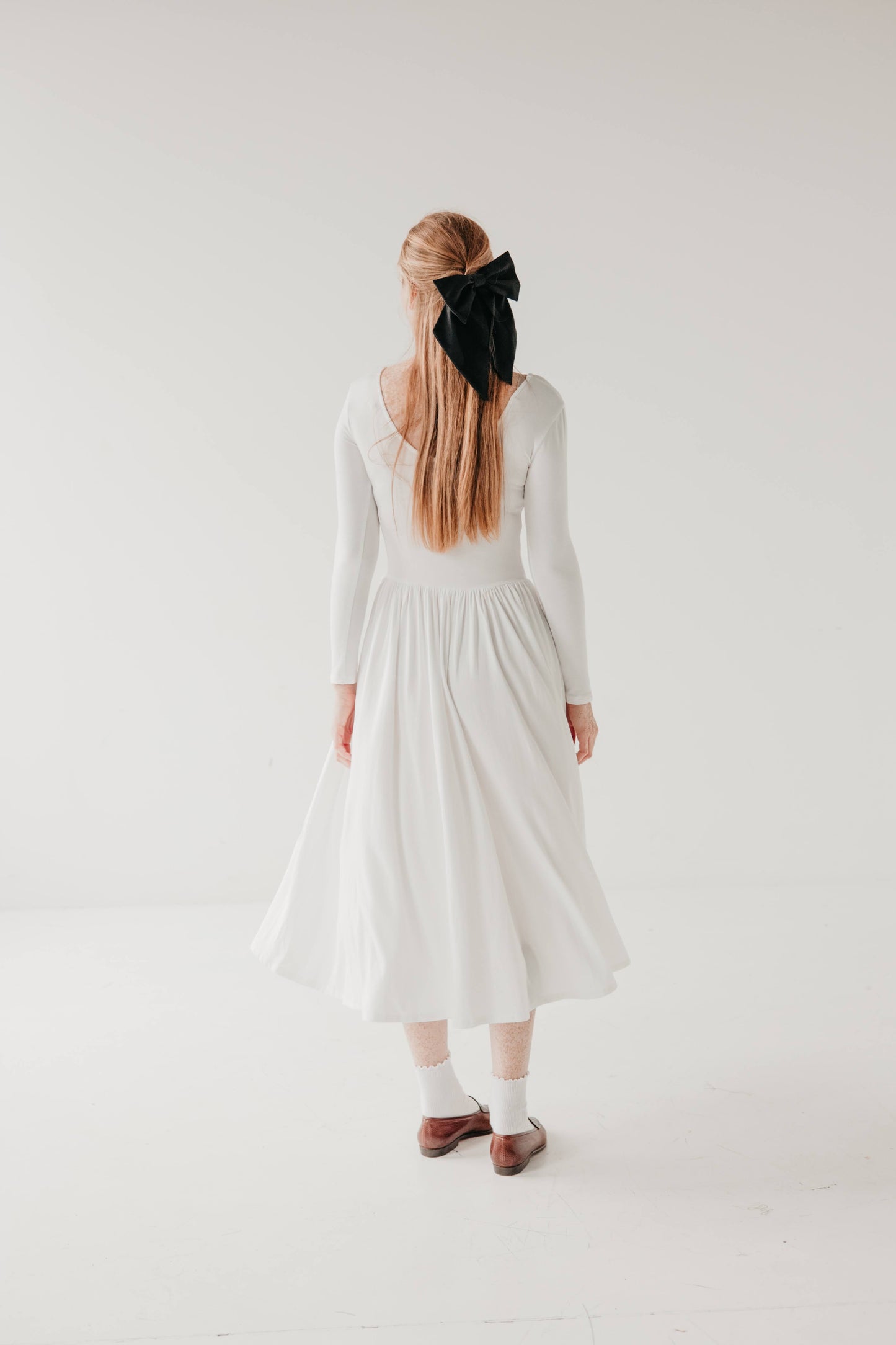 Sukienka z długim rękawem AURORA wiskoza