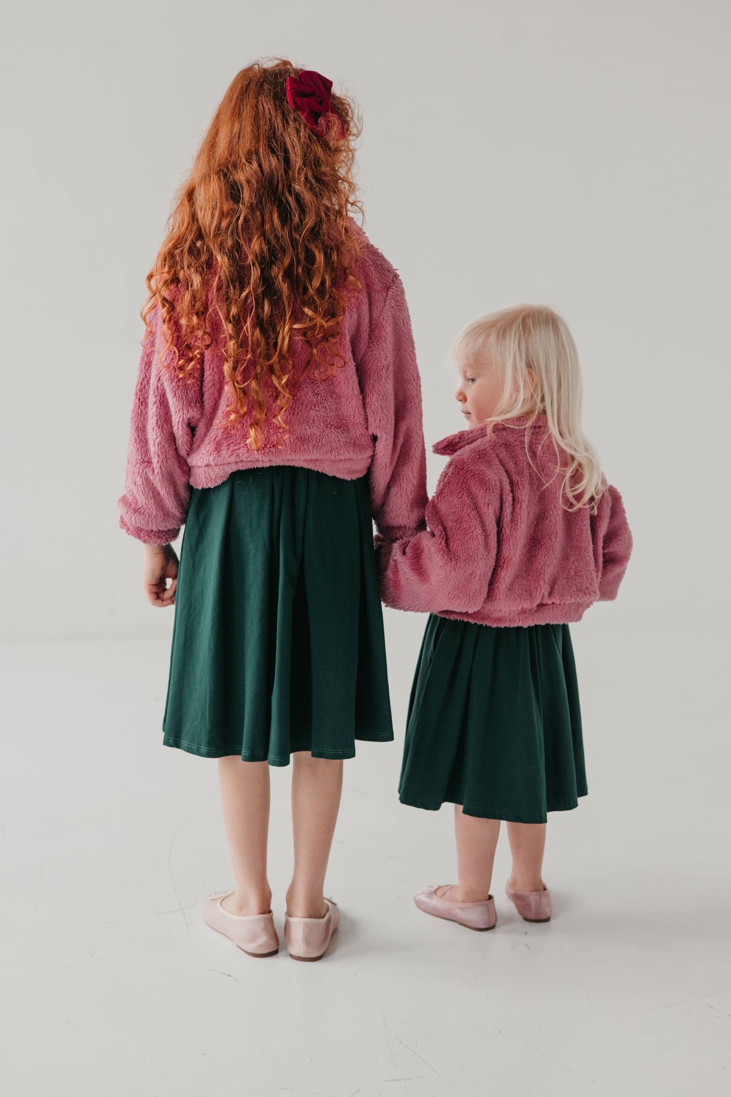 Sukienka dziecięca Aurora mini butelkowa zieleń 