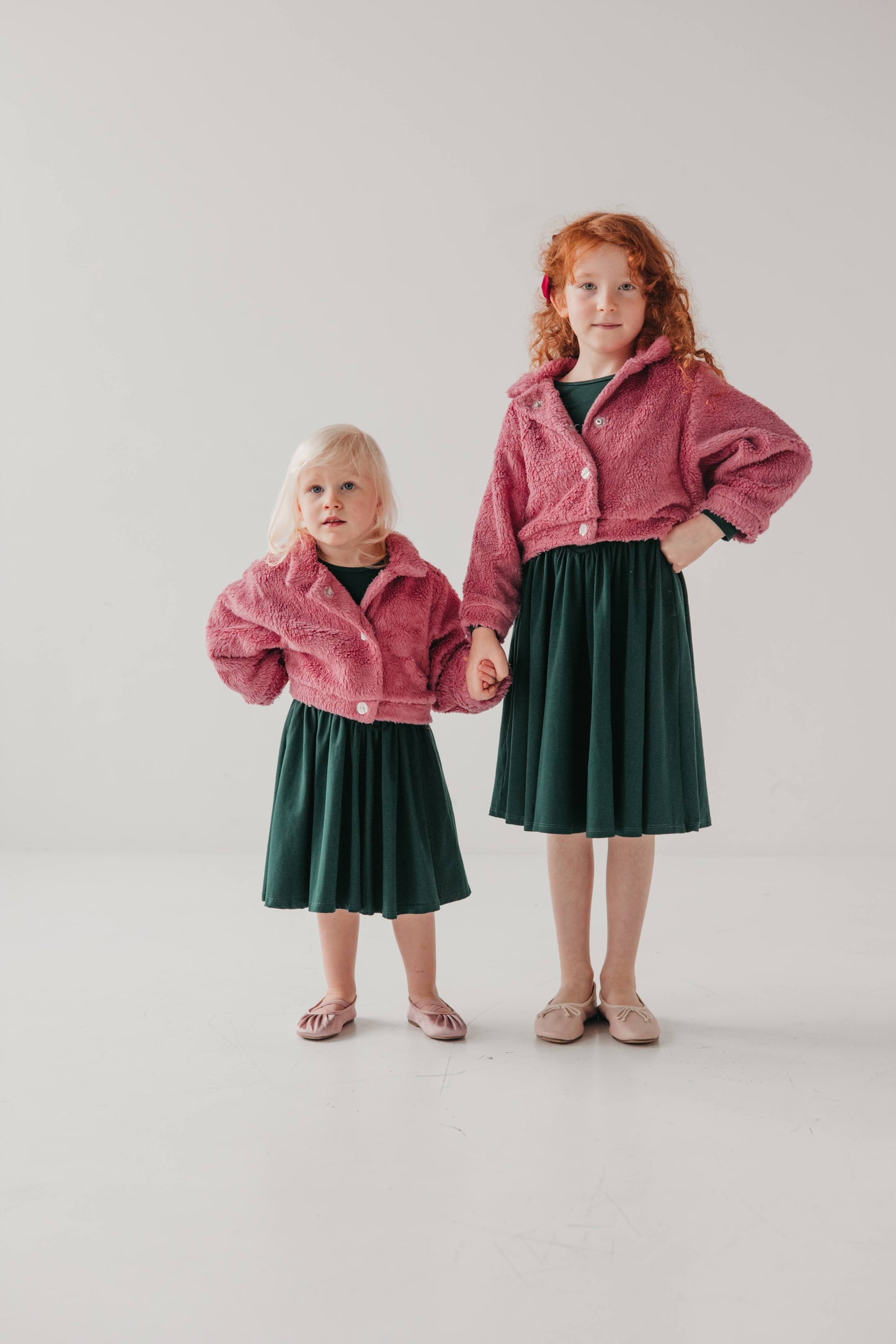 Sukienka dziecięca Aurora mini butelkowa zieleń 